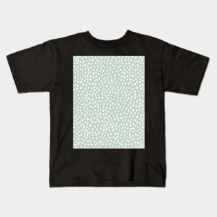 Mint Dalmatian Print Kids T-Shirt